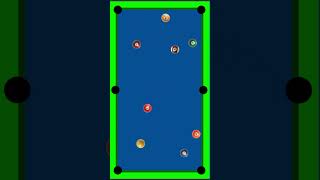 Billiards one shot  algodoo  shorts shortsvideo youtubeshorts youtube [upl. by Sandon]