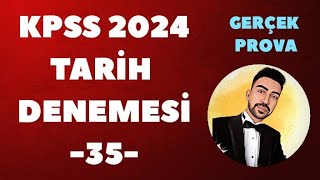 KPSS 2024 TARİH DENEME GERÇEK PROVA 35 kpss2024 kpsstarih kpsstarihdenemesi ösym [upl. by Acimat]