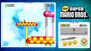 New Super Mario Bros DS World 74 Secret Exit [upl. by Anoyi506]