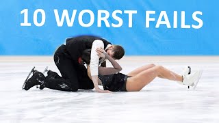 10 Unusual Figure Skating Falls [upl. by Celine423]