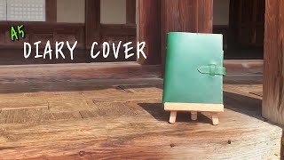 A5 다이어리 커버 만들기  Create A5 Diary Cover  free pattern [upl. by Floro]