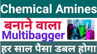 Chemical Amines बनाने वाला Multibagger share हर साल पैसा डबल होगा Best chemical stock for 2023 [upl. by Ecertal769]