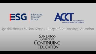 Educational Strategy GroupNonCredit and Credit Alignment NCAL SDCCE [upl. by Mitzie547]