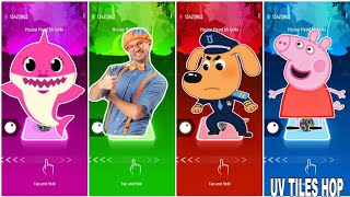 Baby Shark 🆚 Blippi 🆚 Sheriff Labrador 🆚 Peepa Pig  🎶 Who Is Best [upl. by Uwton]