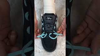 Lacing the Nike Air Force 1 Low SP Tiffany And Co sneakers airforce1 shoes [upl. by Enovi]