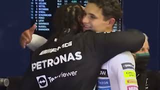 F1 drivers hug Lewis Hamilton after championship defeat in Abu Dhabi f1 lewishamilton [upl. by Lledo]