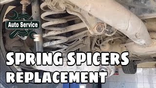 Installing Spring Spacers Mersedes w210 [upl. by Pantia]