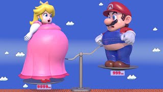 Fat Princess Peach Evolution Super Sized Maze Rescue Compilation with Mario and Pacman [upl. by Inoue]