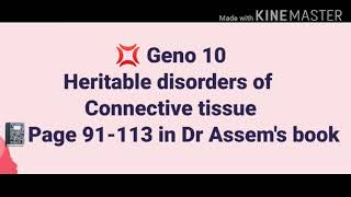 10 Heritable disorders of connective tissue [upl. by Eelirol709]