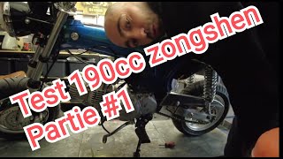 réglage et test dax 190cc zongshen [upl. by Nytsirt]