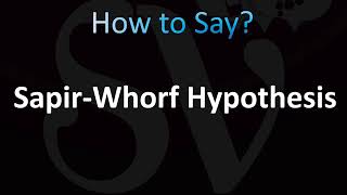 How to Pronounce SapirWhorf Hypothesis CORRECTLY [upl. by Enitsyrk]