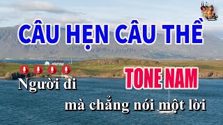 Karaoke Câu Hẹn Câu Thề Tone Nam  Nhạc Sống Nguyễn Linh [upl. by Nitsu]