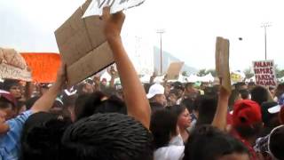 Cholombianos dancing to cumbia Celso Pina fundidora Monterrey Mexico [upl. by Dorin]