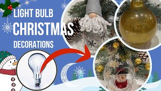 TOP 5 Creative Ways to Repurpose Light Bulbs for Christmas Decor [upl. by Goulet]