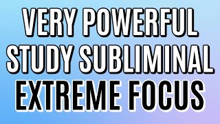 Study Subliminal  Improve Concentration Focus and Memory [upl. by Nabetse]