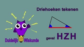 Driehoeken tekenen geval HZH [upl. by Eiddal]