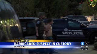 Springfield police arrest shooting suspect after 2nd attempt to barricade himself in a week [upl. by Adnam]