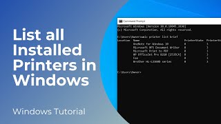 How to See All Installed Printers in Windows [upl. by Maryjane]