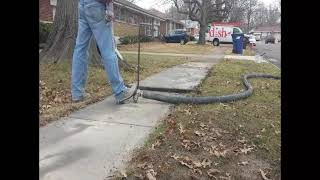 Tree root misaligned sidewalk Lift Rite Concrete Leveling [upl. by Rosita]