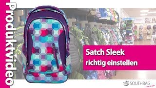 Satch Schulrucksack Sleek  richtig am Rücken einstellen [upl. by Horatius]