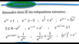 Fonctions exponentielles 2 bac SM Ex 14 et 15 et 16 page 225 Almoufid [upl. by Bordy]