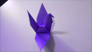 Origami Crane  DIY Papir Trane [upl. by Ahsiemaj]