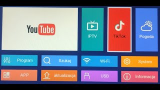 Działanie YouTube TikTok pogoda RSS na dekoderze DVBT2  CABLETECH URZ0336B [upl. by Otrebron]