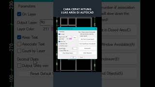 Cara cepat hitung luasan area dengan quotPERINTAH MJquot autocad autocadtutorials autocadtips [upl. by Vasily719]