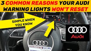 Heres Why Your Audi Dashboard Warning Light WONT TURN OFF [upl. by Hashim]