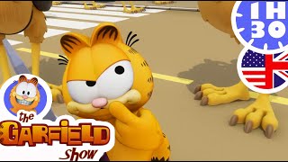 😼 Garfield defends the ground from invaders 😼  The Garfield Show [upl. by Yran413]