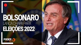 Ao vivo Jair Bolsonaro lança candidatura à reeleição para 2022 [upl. by Aldrich96]