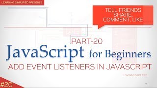 How to use addEventlistener in JavaScript tutorial for Beginners [upl. by Jueta479]