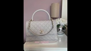 Chanel coco handle medium size 19P Unboxing [upl. by Rossy]