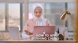 How to apply blushing cheeks with Wardah Instaperfect City Blush Blusher Click [upl. by Alarick]