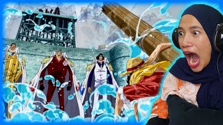 LUFFY VS 3 ADMIRALS 🔴 One Piece Episode 474 Reaction [upl. by Steel623]