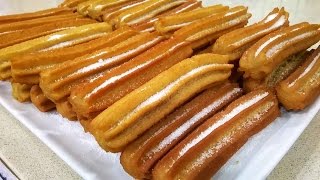 Churros caseros rellenos y bañados para el verano [upl. by Askwith]