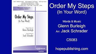 Order My Steps  Glenn BurleighArr Jack Schrader [upl. by Aihsik]