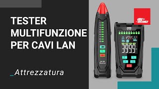 Tester Portatile per Cavi LAN multifunzione con Display a Colori  Misurazione e Mappatura Precise [upl. by Phyl687]