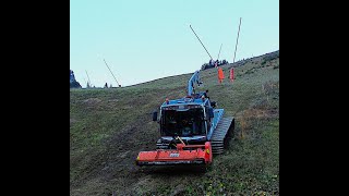 202410 Préparation pistes de ski Megève [upl. by Ydac]