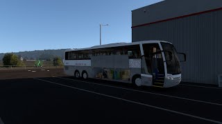 ETS2 busscar vista bus transporting toll way employee [upl. by Edrick]