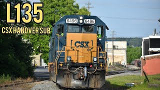 Chasing Geeps on L135 CSX Hanover Sub [upl. by Hayila]