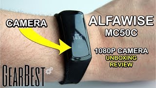 Alfawise MC50C 1080P Camera Bracelet Unboxing and Review from Gearbestcom [upl. by Eiser]