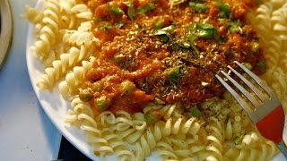 Rotini Pasta with Pasta Sauce  Tasty Foods  4k  Tasty Foods [upl. by Desdamona14]