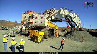 RH400 CAT6090 Undercarriage Removal amp Machining time lapse [upl. by Lachlan653]