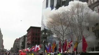 RAW Watch Boston Marathon explosions [upl. by Ynnol]