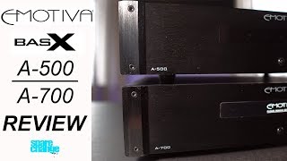 EMOTIVA BasX A700 amp A500 Review  Best Budget Home Theater Amps [upl. by Bridget]