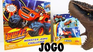 Dino Bagunça Joga Jogo Blaze And the Monster Machines Desenho [upl. by Ynnad]