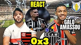 REACT FLAMENGO 0 X 3 ATLÃ‰TICO MG ATROPELO DO GALO  BRASILEIRÃƒO 2023 [upl. by Ellehcil]