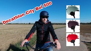 Decathlon City Bol 500 Helm im Test Review Fahrradhelm Btwin zum Pendeln [upl. by Airres]