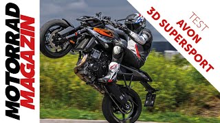 ReifenSchnäppchen Avon 3D Supersport im Test auf der KTM 990 Duke [upl. by Notsae]